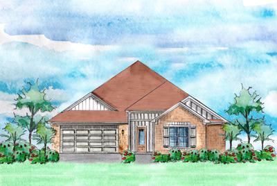 Elevation C. 2,606sf New Home in Foley, AL