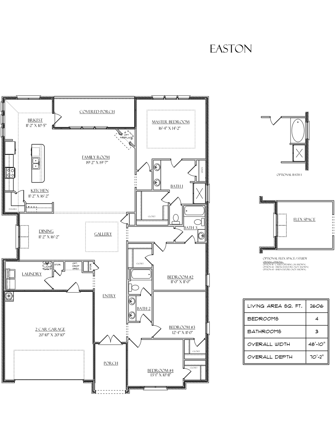 Easton Floor Plans