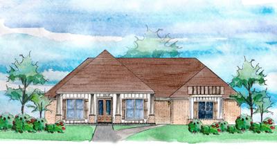 Elevation A. 2,540sf New Home in Pensacola, FL
