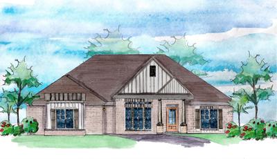 Elevation B. 2,436sf New Home in Pensacola, FL