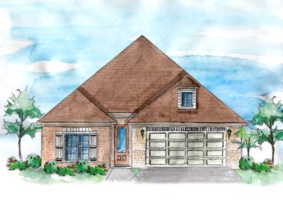 Elevation A. 1,771sf New Home in Fairhope, AL