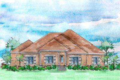 Elevation A. 2,341sf New Home in Milton, FL