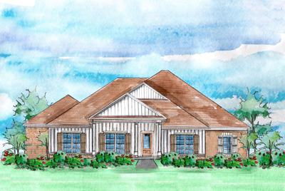 Elevation C. 2,341sf New Home in Milton, FL