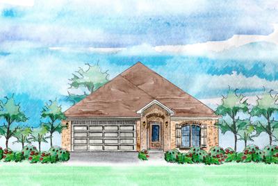 Elevation A. Harbor Hill New Home in Cantonment, FL