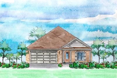 Elevation B. 2,126sf New Home in Cantonment, FL