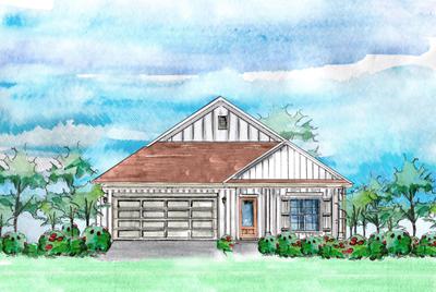 Elevation C. 2,126sf New Home in Cantonment, FL