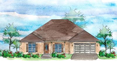 Elevation A. Houston New Home in Milton, FL