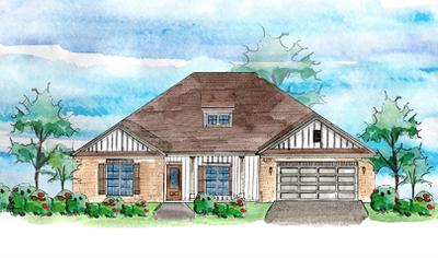 Elevation C. 2,762sf New Home in Milton, FL