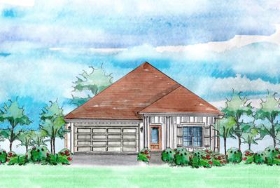 Elevation C. 1,861sf New Home in Cantonment, FL