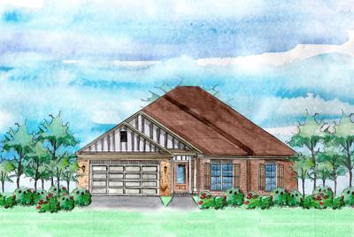 Elevation A. 2,142sf New Home in Fairhope, AL