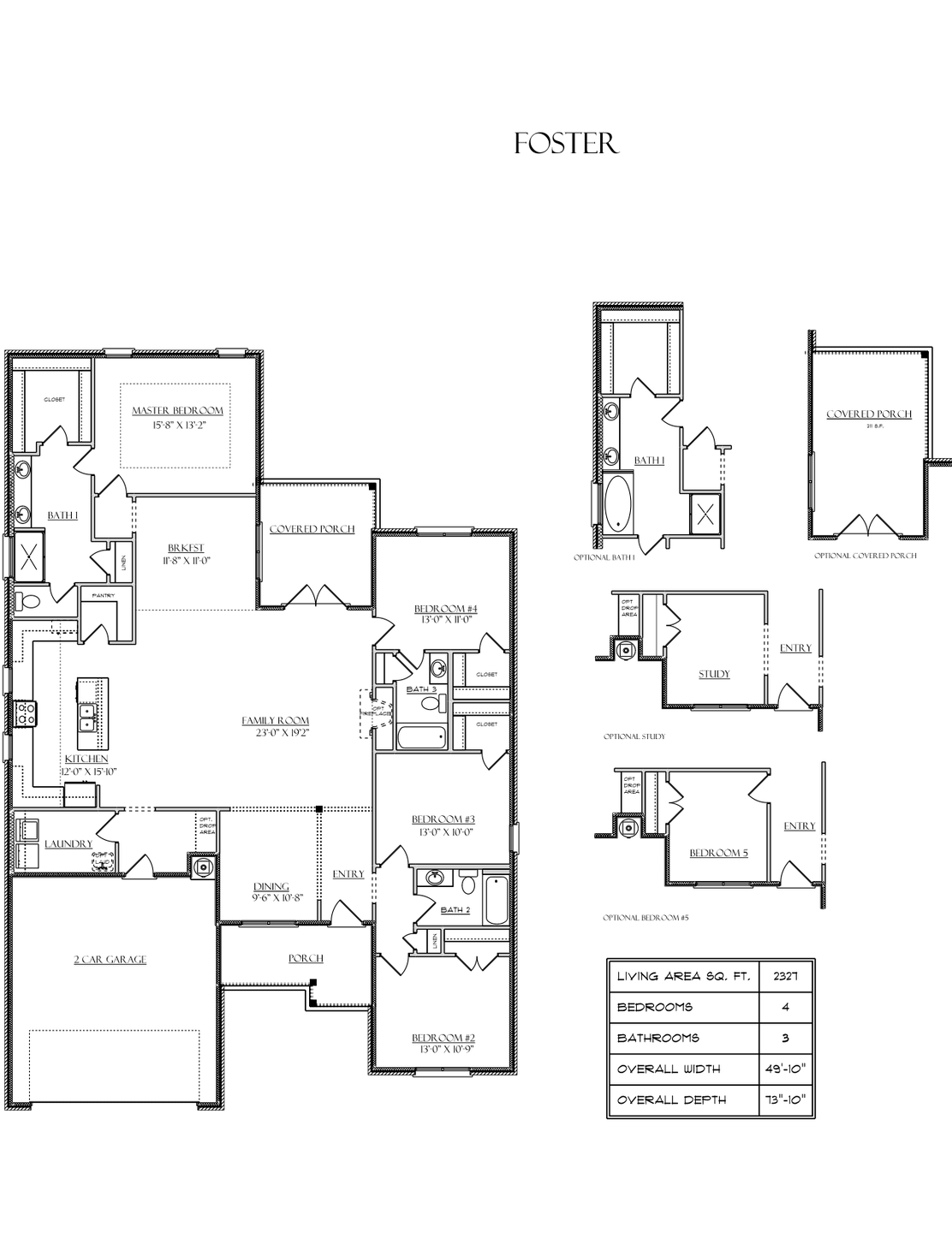 Foster Floor Plans