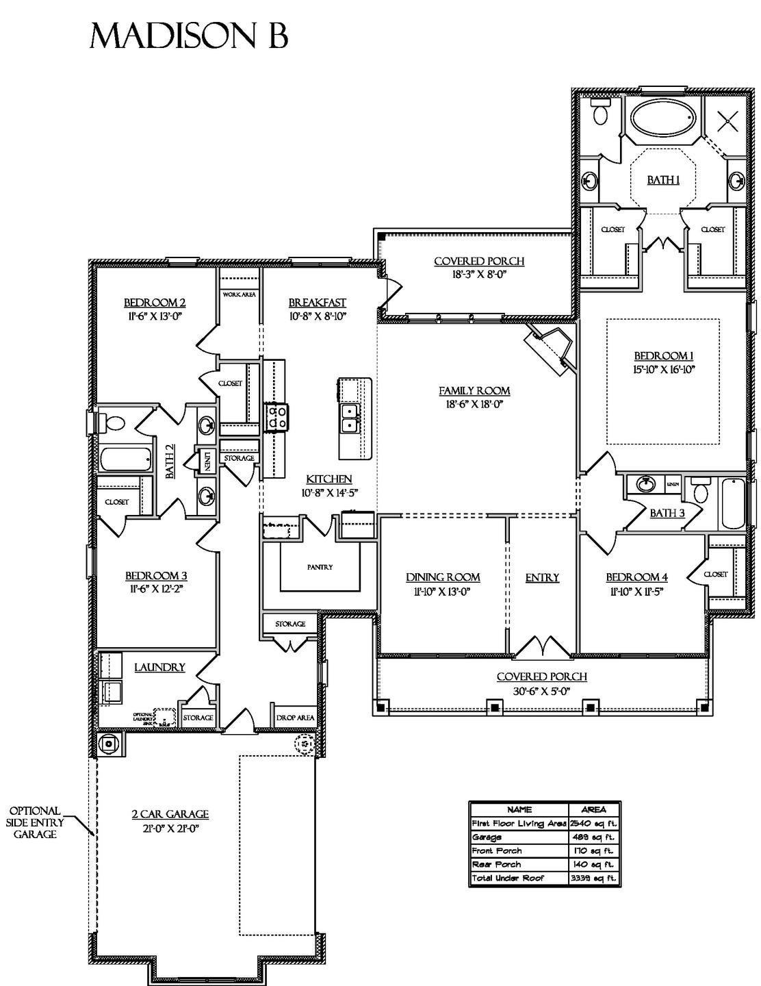 Madison Floor Plans