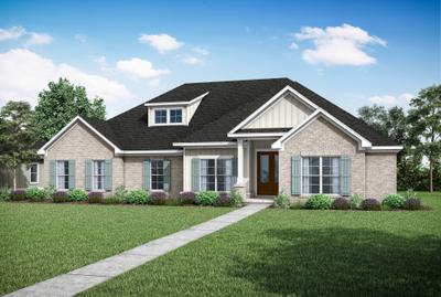 Elevation B. 3,067sf New Home in Pace, FL