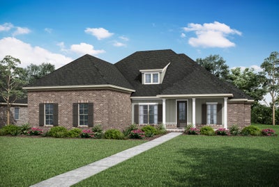 Elevation A. 2,926sf New Home in Fairhope, AL