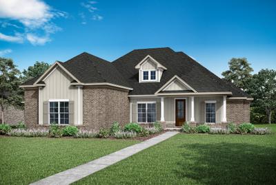 Elevation B. 2,843sf New Home in Spanish Fort, AL
