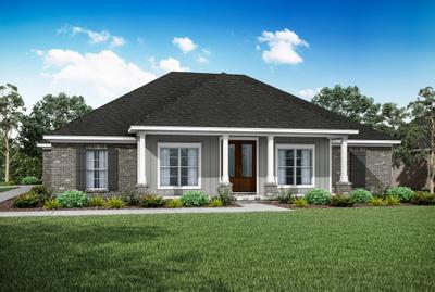 Elevation A. 2,592sf New Home in Foley, AL