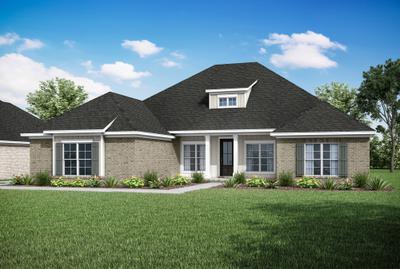 Elevation A. 2,834sf New Home in Spanish Fort, AL