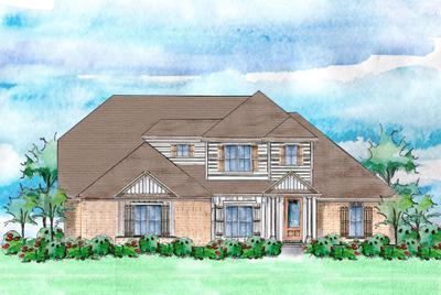 Elevation B. 2,772sf New Home in Cantonment, FL