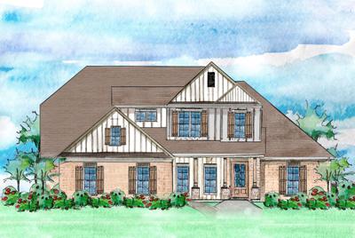 Elevation A. 2,772sf New Home in Pace, FL