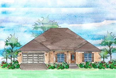Elevation B. 2,762sf New Home in Pace, FL