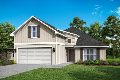 Elevation A. 2,141sf New Home in Panama City, FL