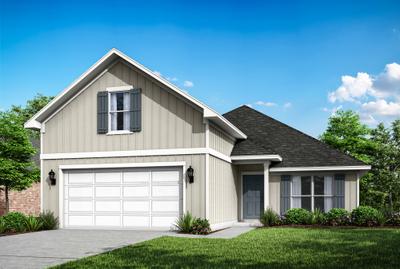 Elevation A. 2,224sf New Home in Panama City, FL