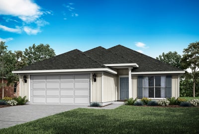Elevation A. 1,921sf New Home in Panama City, FL