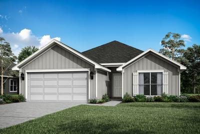 Elevation B. 1,833sf New Home in Panama City, FL