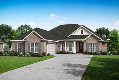 Elevation A. Elm New Home in Fairhope, AL
