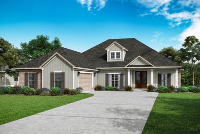 Elevation B. 2,749sf New Home in Pace, FL