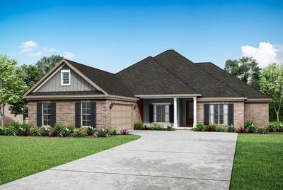 Elevation B. 2,524sf New Home in Pace, FL