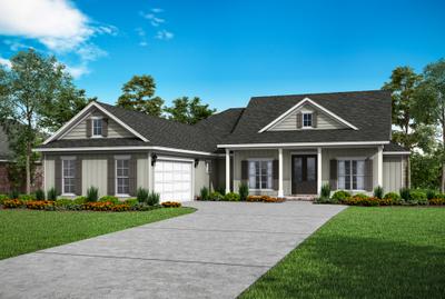 Elevation C. 2,445sf New Home in Pace, FL