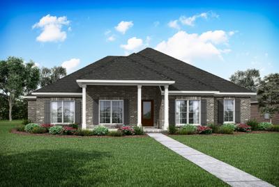 Elevation A. Cottonwood New Home in Milton, FL