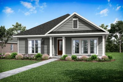 Elevation C. 2,118sf New Home in Milton, FL