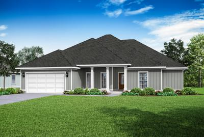 Elevation C. 2,272sf New Home in Foley, AL