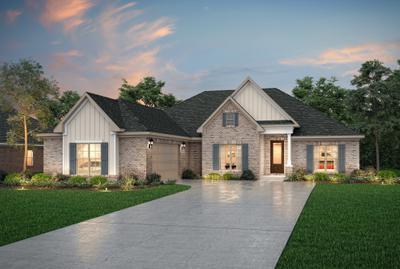 Dusk Elevation A. 2,333sf New Home in Daphne, AL