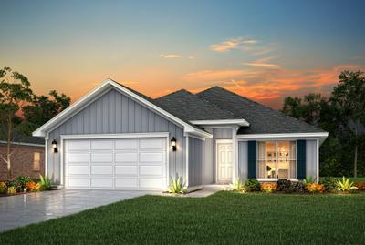 Dusk Elevation B. 3br New Home in Panama City, FL