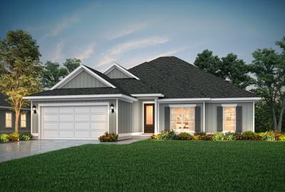 Dusk Elevation BS. 2,064sf New Home in Gulf Shores, AL