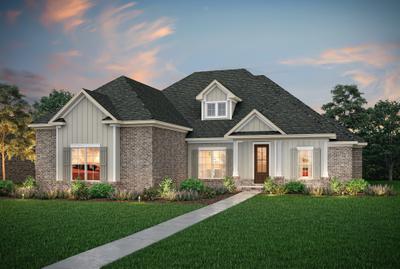 Dusk Elevation B. 2,843sf New Home in Spanish Fort, AL