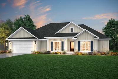 Dusk Elevation C. 4br New Home in Pace, FL