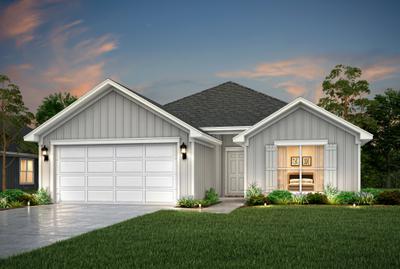 Dusk Elevation B. 1,833sf New Home in Spanish Fort, AL