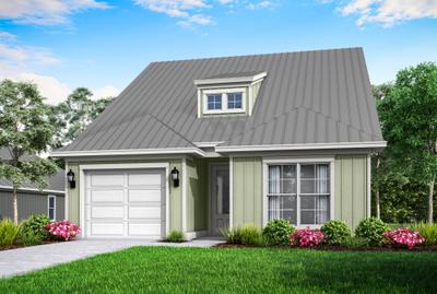 Elevation A (Metal Roof). 1,855sf New Home in Cape San Blas, FL
