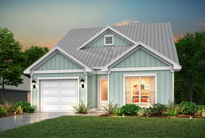 Dusk Elevation B (Metal Roof). 3br New Home in Panama City Beach, FL