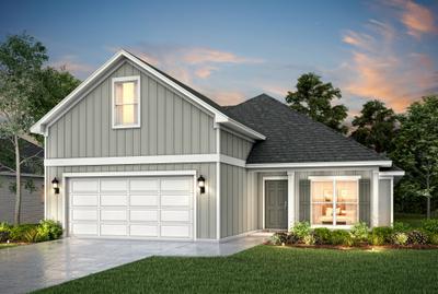 Dusk Elevation A. 2,285sf New Home in Panama City, FL