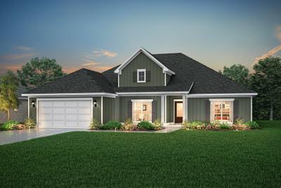 Dusk Elevation C. 4br New Home in Pace, FL