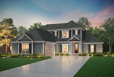 Dusk Elevation B. 2,705sf New Home in Pace, FL